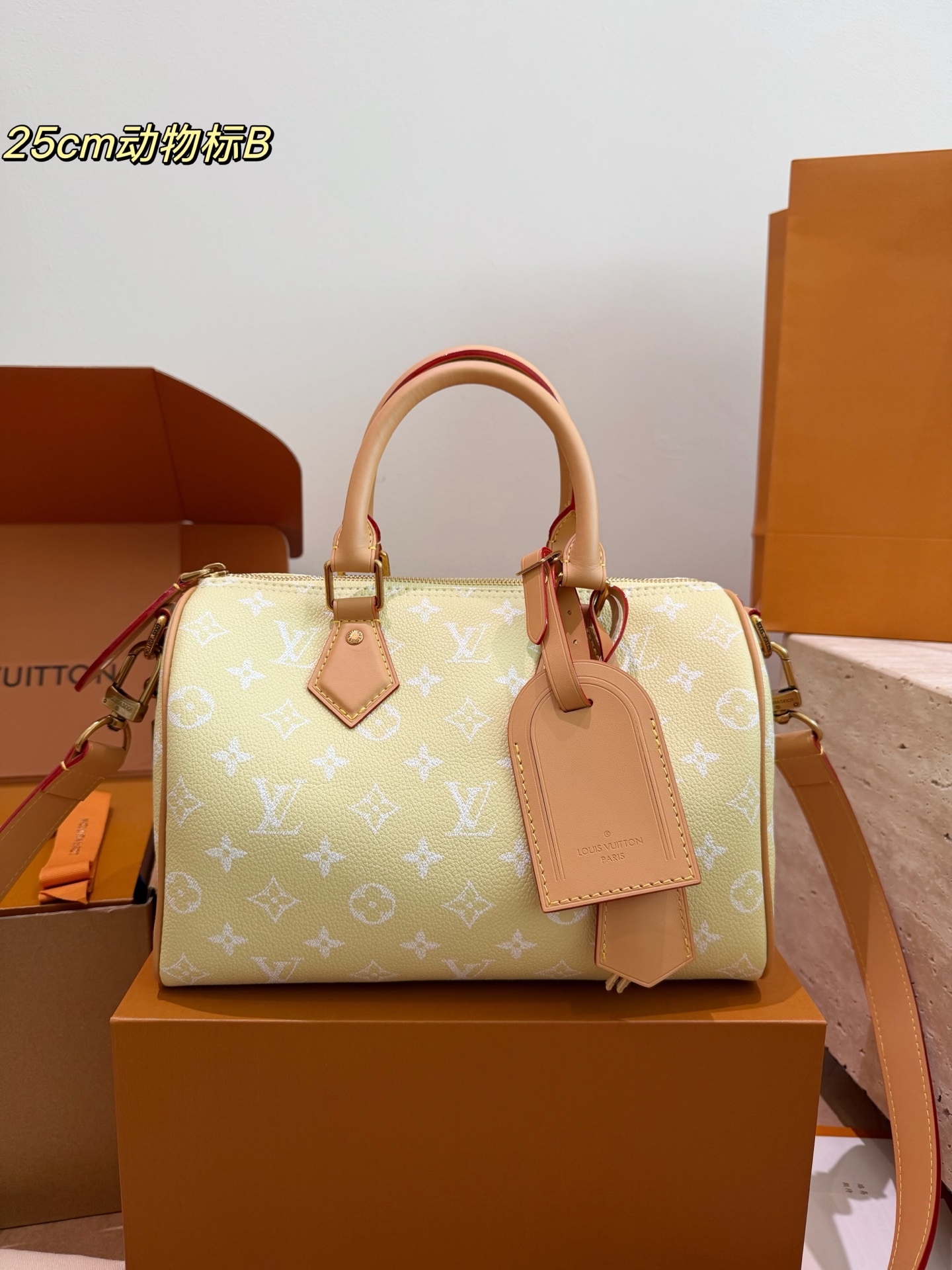 LV Speedy P34 Handbag Monogram Canvas Detachable Strap 5